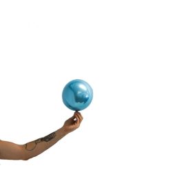 Westcoast Balloon 287622 Loon Balls 18Cm (7) Metallic Light Blue