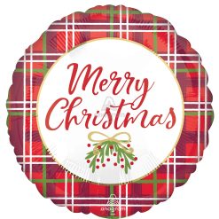 Westcoast Balloon 44896 Christmas Plaid