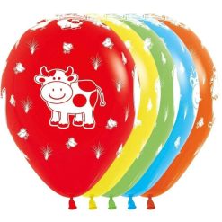Westcoast Balloon 307596 Farm Animals Fashion Assortment 11 Round (50Ct)