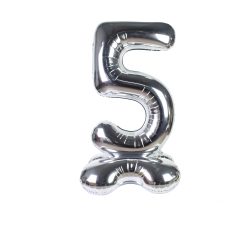 Westcoast Balloon Standing Air Fill Number 5 Silver