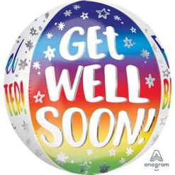 Westcoast Balloon 39641 Get Well Soon Silver Rainbow