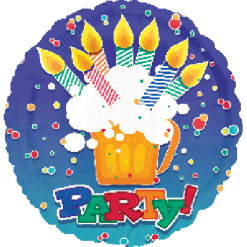 Westcoast Balloon 26725 Happy Birthday Man