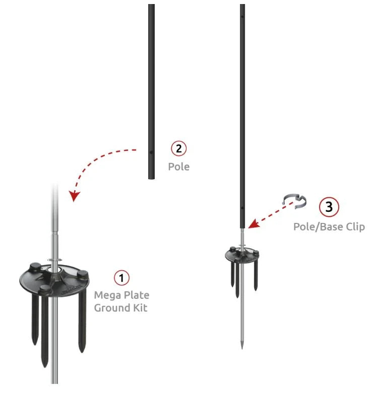 Westcoast Balloon Replacement Pole Base Clip - Image 2