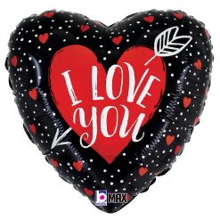 Westcoast Balloon 26158 Love You Heart Arrow