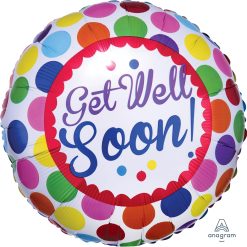 Westcoast Balloon 30781 Get Well Soon Dots, Bulk
