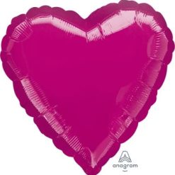 Westcoast Balloon 11566 Metallic Fuchsia Heart
