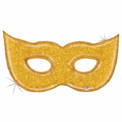 Westcoast Balloon 35916 Gold Glitter Mask
