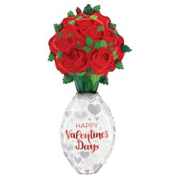 Westcoast Balloon 25323 Special Delivery Valentine Rose Vase