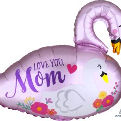 Westcoast Balloon 40833 Satin Mama & Baby Swan