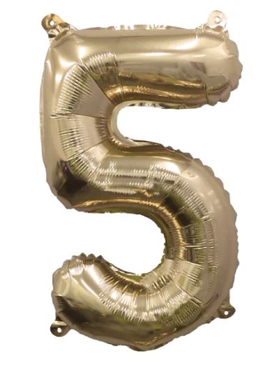 Westcoast Balloon 55442 Ellie'S Glazed Gold Number 5 32In