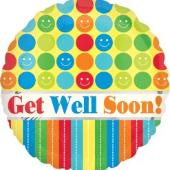 Westcoast Balloon 24111 Get Well Soon Dots