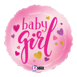 Westcoast Balloon 26375 Baby Girl Pink Hearts
