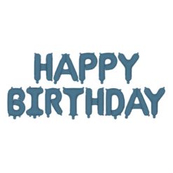Westcoast Balloon FB6T Happy Birthday - Navy