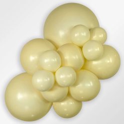 Alternative view of Westcoast Balloon 56175 Pastel Matte Yellow 36 Round (10Ct)