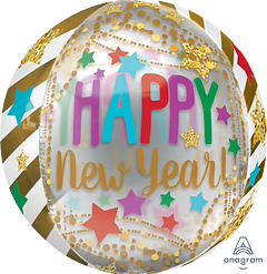 Westcoast Balloon 36045 HNY Gold Streamers & Stars