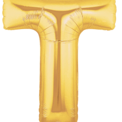 Westcoast Balloon 15920GP Megaloons Letter T Gold