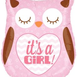Westcoast Balloon 35156 It'S A Girl Baby Owl