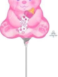 Westcoast Balloon 33657 Baby Girl Bear With Bottle
