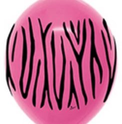 Westcoast Balloon 54892 Zebra Fashion Fuchsia 12 LINK-O-LOON (50Ct)