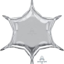 Westcoast Balloon 27310 Silver 6-Point Star