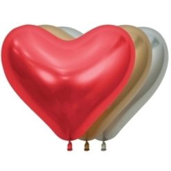 Westcoast Balloon 55357 Reflex Assortment 14 Heart (50Ct)