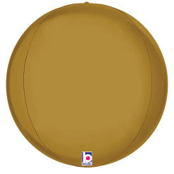 Westcoast Balloon 25041 Dimensionals Satin Gold Globe