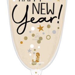 Westcoast Balloon 47036 Bubbly New Year Glass