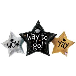 Westcoast Balloon 25261 Way To Go Grad Stars