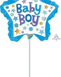 Westcoast Balloon 33662 Baby Boy Star With Ruffle