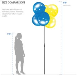 Alternative view of Westcoast Balloon BalloonBobber 6-Balloon Cluster Pole Kit With Weighted Base