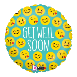 Westcoast Balloon 36580 Emoji Get Well