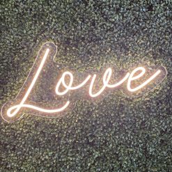 Westcoast Balloon Love Neon Sign Rental - White