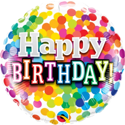 Westcoast Balloon 58407 Birthday Rainbow Confetti