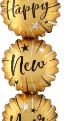 Westcoast Balloon 42059 Satin Infused HNY Bursts