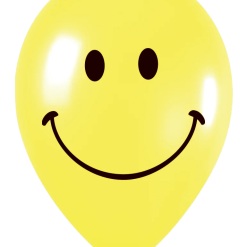 Westcoast Balloon 50595 Smiley Face Yellow 11 Round