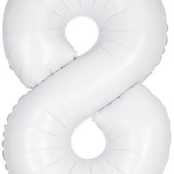 Westcoast Balloon 13968 Number 8 Matte White