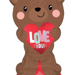 Westcoast Balloon 45151 Satin Brown Love Bear