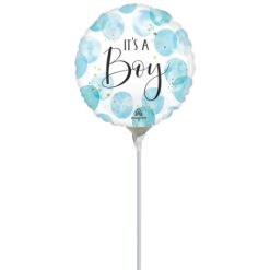 Westcoast Balloon 46184 Baby Boy Blue Watercolor
