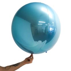 Westcoast Balloon 287627 Loon Balls 61Cm (24) Metallic Light Blue