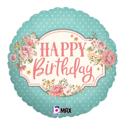 Westcoast Balloon 36885 Vintage Birthday