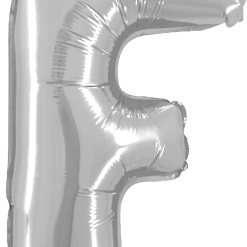 Westcoast Balloon 34906SP Letter F Silver 14In