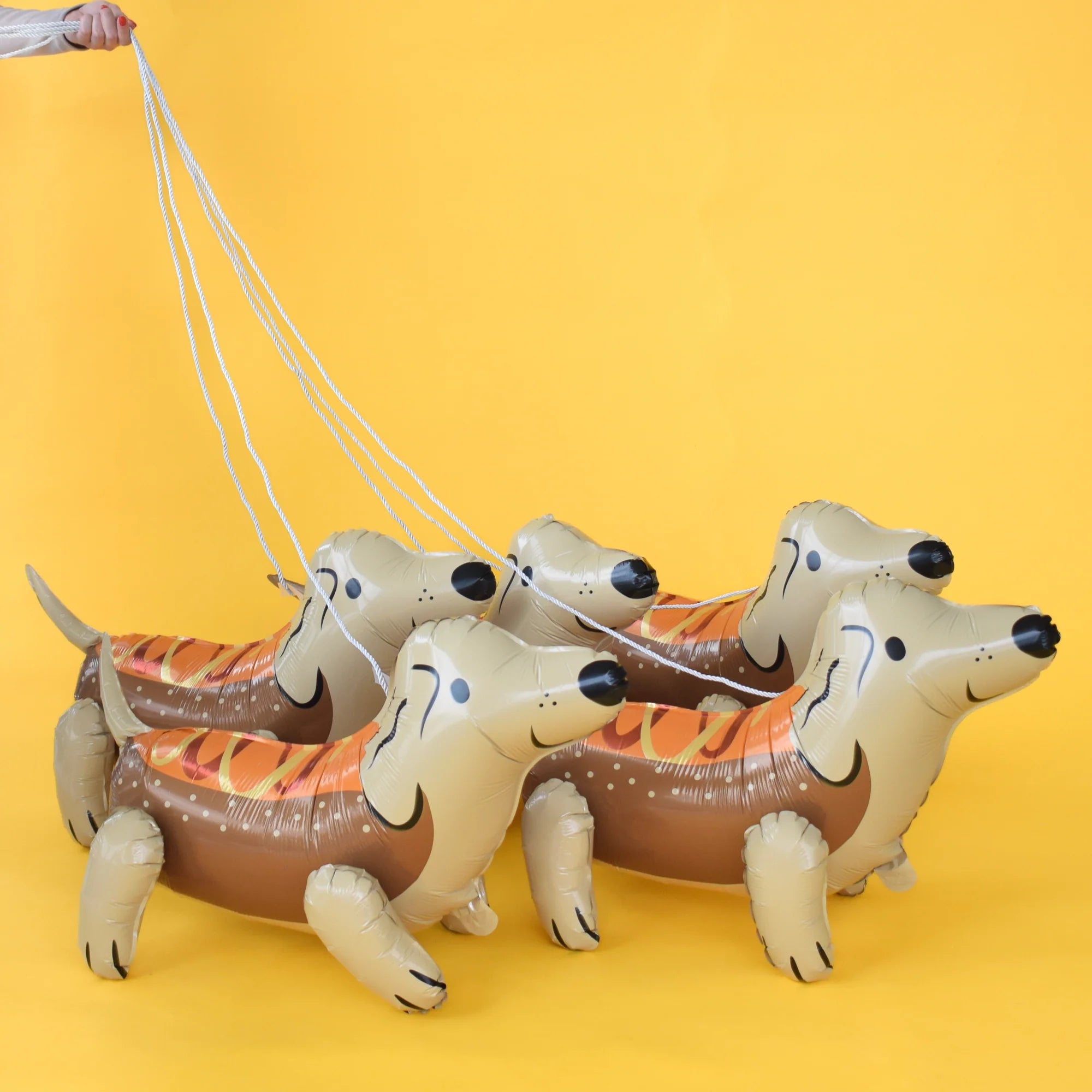 Westcoast Balloon Trick Or Treat Street Hot Dog Dachshund Mylar Balloon - Image 3