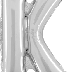 Westcoast Balloon 34911SP Letter K Silver 14In