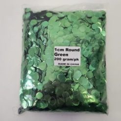 Westcoast Balloon 1Cm Metallic Confetti - Green