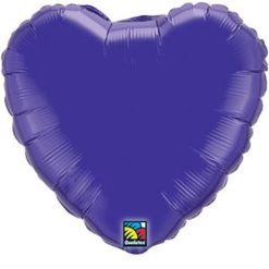Westcoast Balloon 24155 9 Heart - Purple