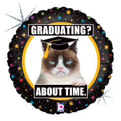 Westcoast Balloon 36549 Grumpy Cat Graduation