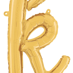 Westcoast Balloon 34711GP Script Letter K Gold