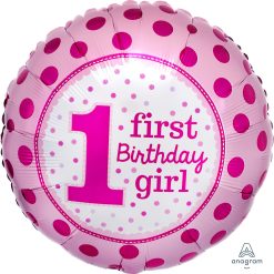Westcoast Balloon 32540 1St Birthday Pink
