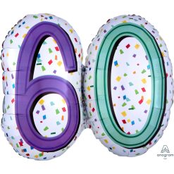 Westcoast Balloon 34447 Rainbow Birthday 60