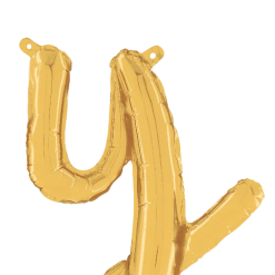 Westcoast Balloon 34725GP Script Letter Y Gold